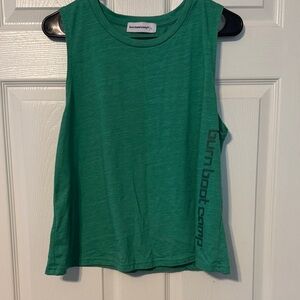 Burn Boot Camp Women's Green Muscle Tee
